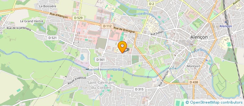 localisation de l'entreprise SCI DAVAL à ALENCON