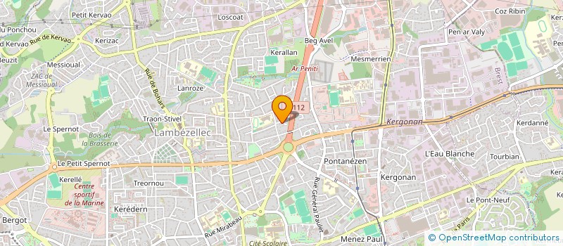 localisation de l'entreprise SCI DAVAL  BREST