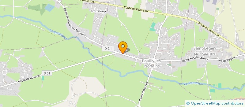 localisation de l'entreprise SCI DAVANA  POUILLY-LES-NONAINS