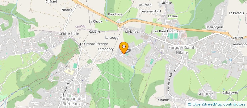 localisation de l'entreprise SCI DAVCAR  CARIGNAN-DE-BORDEAUX