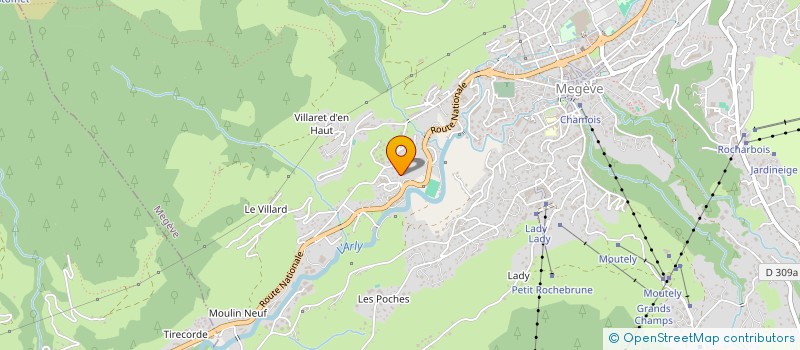 localisation de l'entreprise SCI DAVEKI  MEGEVE