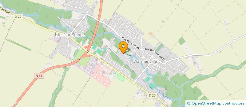 localisation de l'entreprise SCI DAVEL à WARMERIVILLE