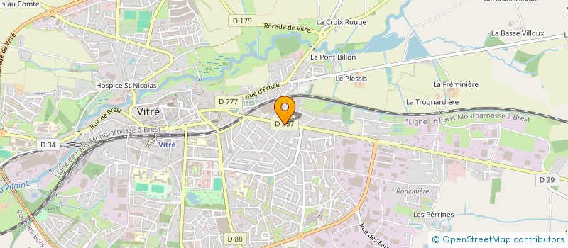 localisation de l'entreprise SCI DAVEN  VITRE