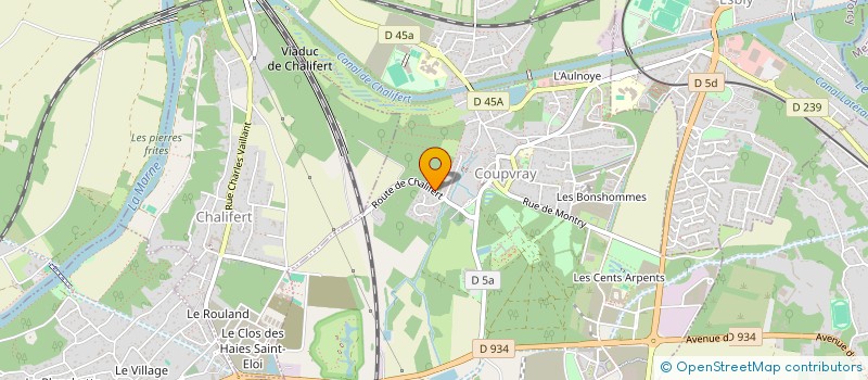 localisation de l'entreprise SCI DAVENE CONFITURERIE  CHESSY