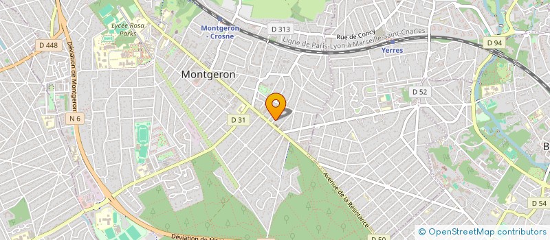 localisation de l'entreprise SCI DAVENET à MONTGERON