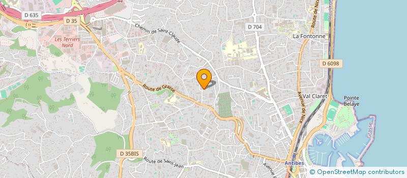 localisation de l'entreprise SCI DAVER ET PETIT à ANTIBES