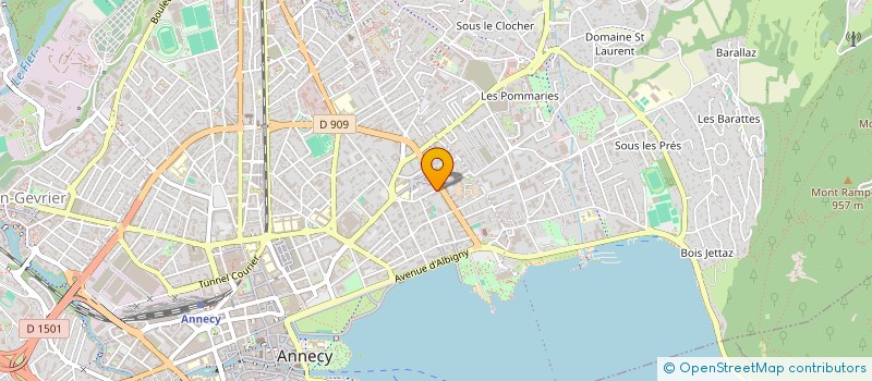 localisation de l'entreprise SCI DAVEST à ANNECY