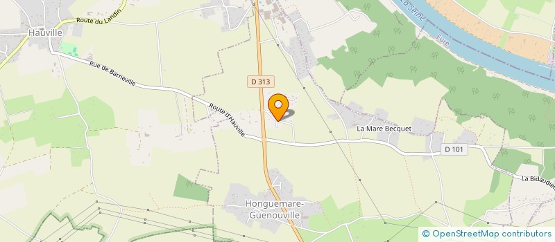 localisation de l'entreprise SCI DAVI  HONGUEMARE-GUENOUVILLE