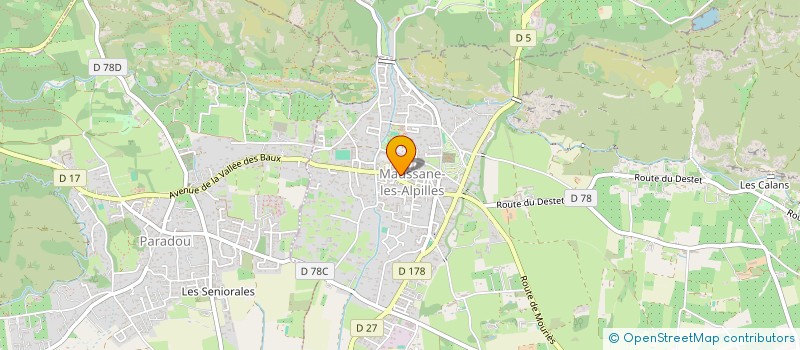 localisation de l'entreprise SCI DAVIAN  MAUSSANE-LES-ALPILLES