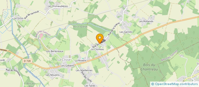 localisation de l'entreprise SCI DAVICHOU  LA CLISSE