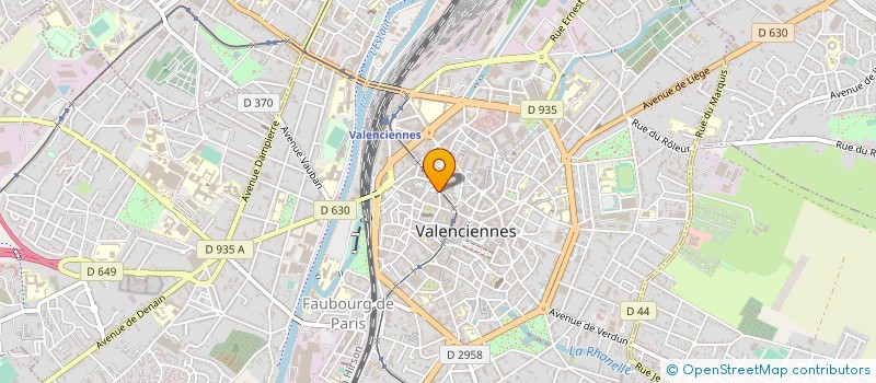 localisation de l'entreprise SCI DAVID  VALENCIENNES