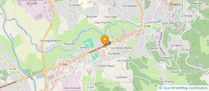 localisation de l'entreprise SCI DAVID à CUSSET