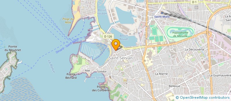 localisation de l'entreprise SCI DAVID  SAINT-MALO