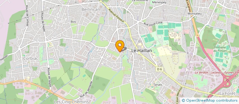 localisation de l'entreprise SCI DAVID  LE HAILLAN