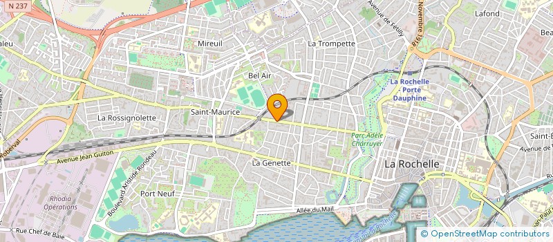 localisation de l'entreprise SCI DAVID  LA ROCHELLE