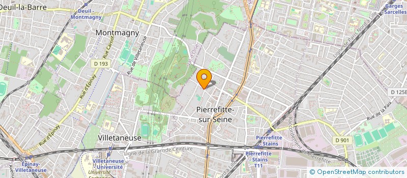 localisation de l'entreprise SCI DAVID à PIERREFITTE-SUR-SEINE