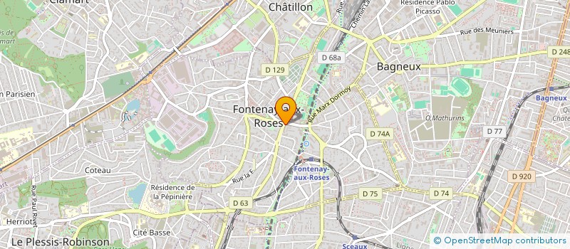 localisation de l'entreprise SCI DAVID à FONTENAY-AUX-ROSES