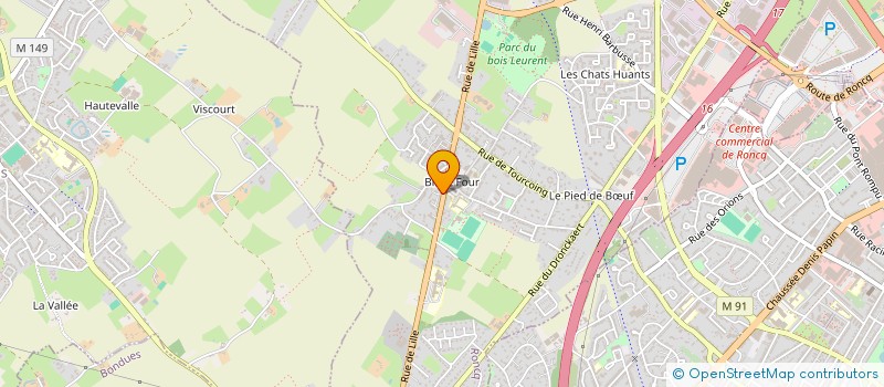 localisation de l'entreprise SCI DAVID à RONCQ