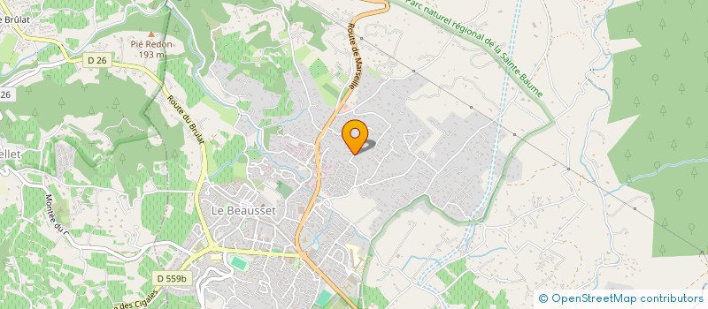 localisation de l'entreprise SCI DAVID  LE BEAUSSET