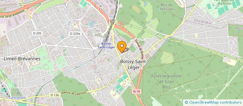 localisation de l'entreprise SCI DAVID à BOISSY-SAINT-LEGER