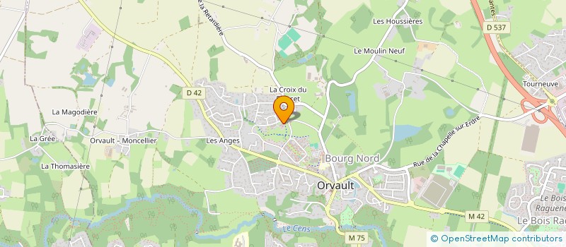 localisation de l'entreprise SCI DAVID à ORVAULT