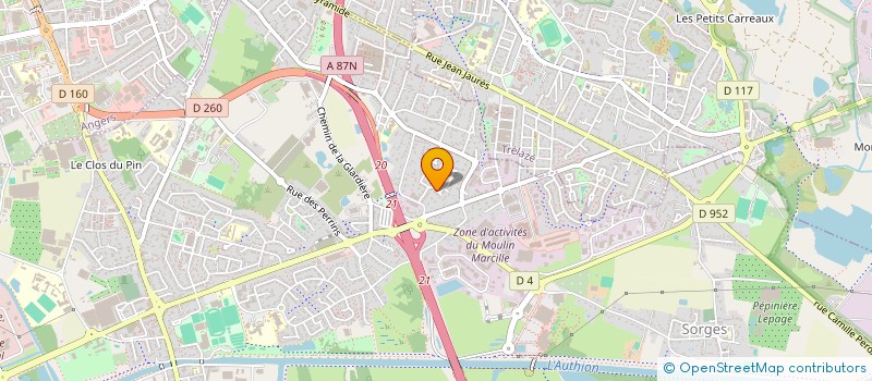 localisation de l'entreprise SCI DAVID  LES PONTS-DE-CE