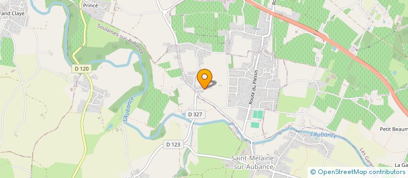 localisation de l'entreprise SCI DAVID  SAINT-MELAINE-SUR-AUBANCE