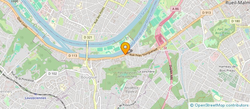 localisation de l'entreprise SCI DAVID  BOUGIVAL