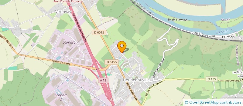 localisation de l'entreprise SCI DAVID  HEUDEBOUVILLE