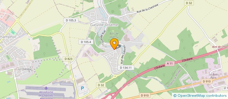 localisation de l'entreprise SCI DAVID à GASVILLE-OISEME