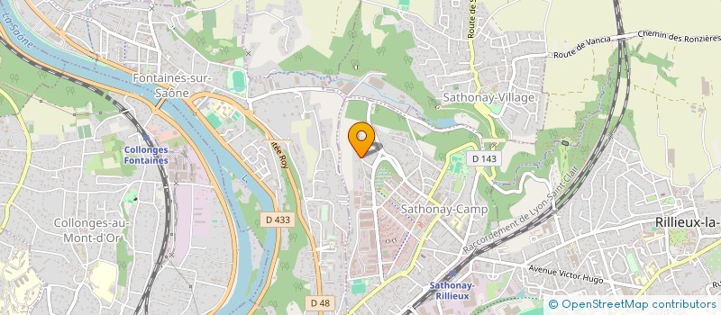 localisation de l'entreprise SCI DAVID  SATHONAY-CAMP