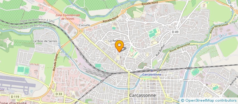 localisation de l'entreprise SCI DAVID BBN à CARCASSONNE