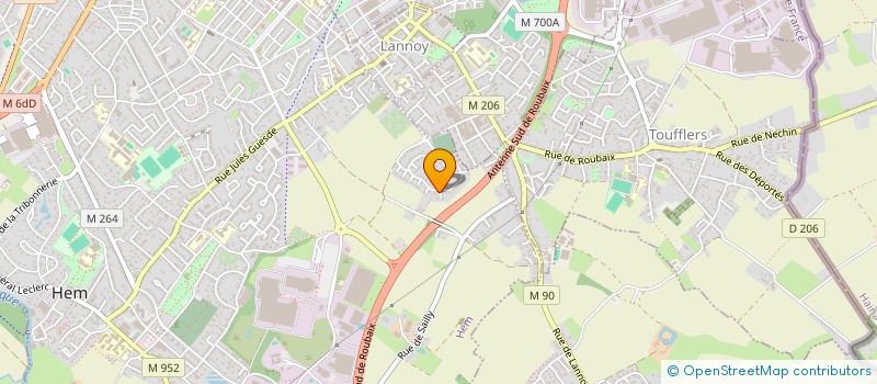 localisation de l'entreprise SCI DAVID D'ANGERS  TOURCOING