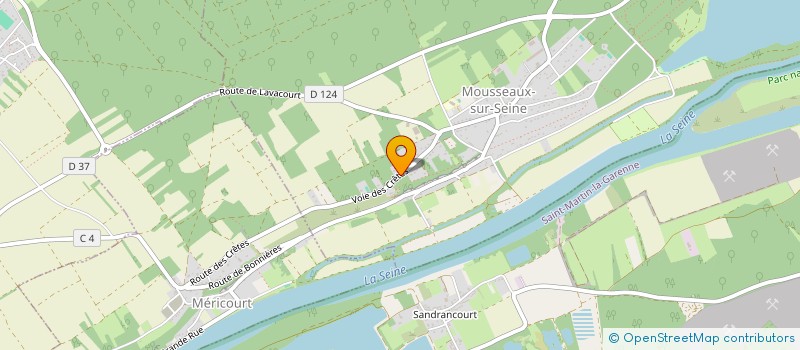 localisation de l'entreprise SCI DAVID ET ERIC  MOUSSEAUX-SUR-SEINE