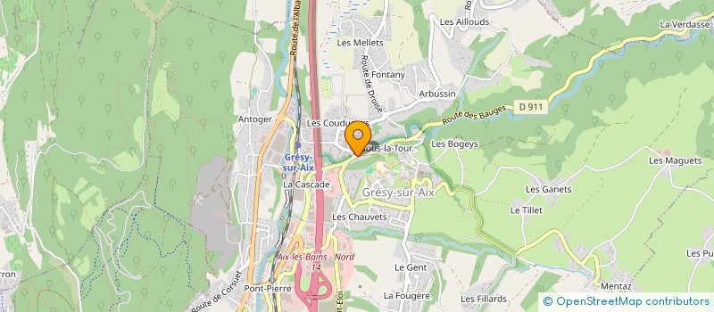 localisation de l'entreprise SCI DAVID ET FRERES  GRESY-SUR-AIX