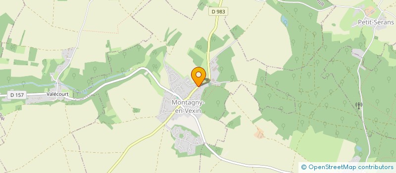 localisation de l'entreprise SCI DAVID & FILS  MONTAGNY-EN-VEXIN