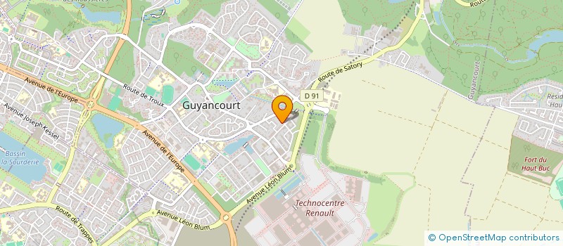 localisation de l'entreprise SCI DAVID-HATTON  GUYANCOURT