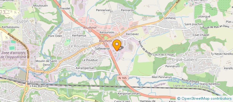 localisation de l'entreprise SCI DAVID LE GOUES  ERGUE-GABERIC