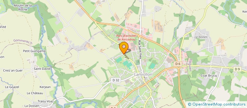 localisation de l'entreprise SCI DAVID-MARINA  LANVOLLON