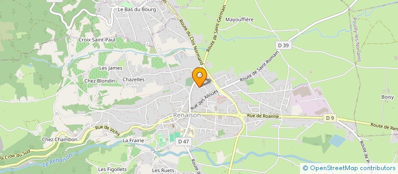 localisation de l'entreprise SCI DAVID MCPL  RENAISON