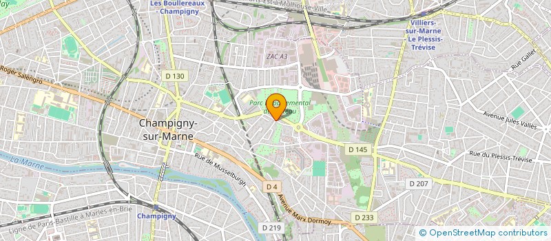 localisation de l'entreprise SCI DAVID VIEIRA à CHAMPIGNY-SUR-MARNE