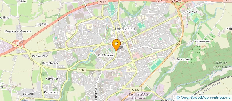 localisation de l'entreprise SCI DAVIDIM  LANDIVISIAU