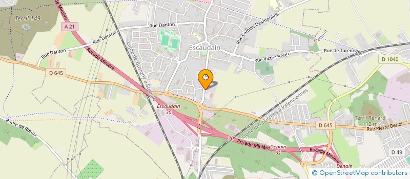 localisation de l'entreprise SCI DAVIDO  ESCAUDAIN