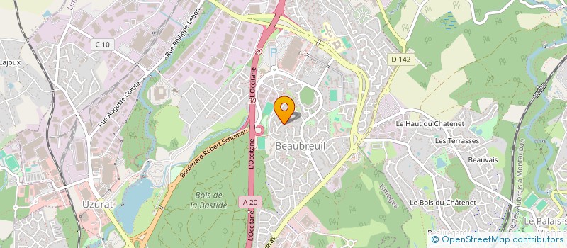 localisation de l'entreprise SCI DAVIDSON à LIMOGES