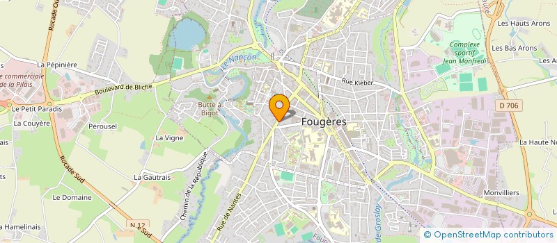 localisation de l'entreprise SCI DAVIEL  FOUGERES
