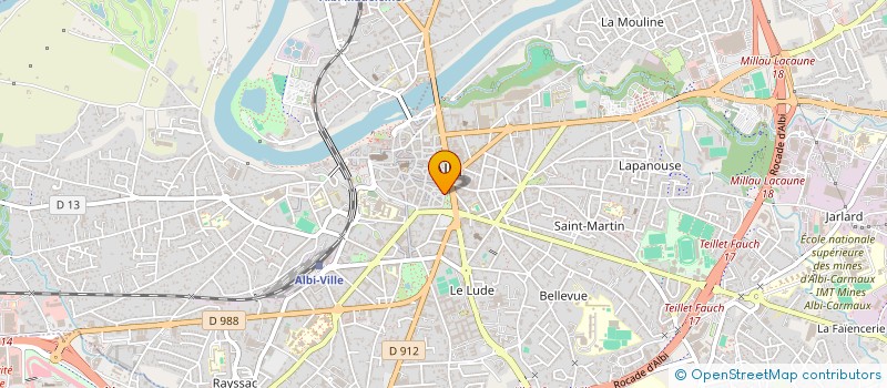 localisation de l'entreprise SCI DAVIEL à ALBI