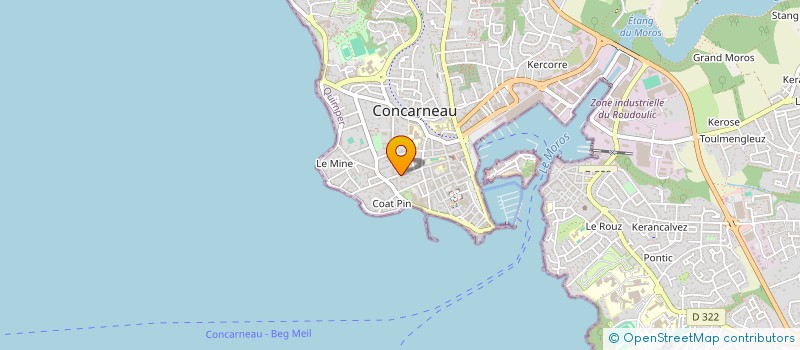 localisation de l'entreprise SCI DAVIN  CONCARNEAU