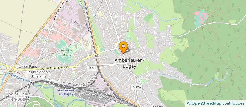 localisation de l'entreprise SCI DAVING  AMBERIEU-EN-BUGEY