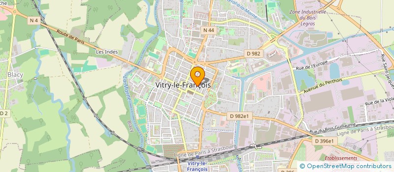 localisation de l'entreprise SCI DAVIRO à VITRY-LE-FRANCOIS