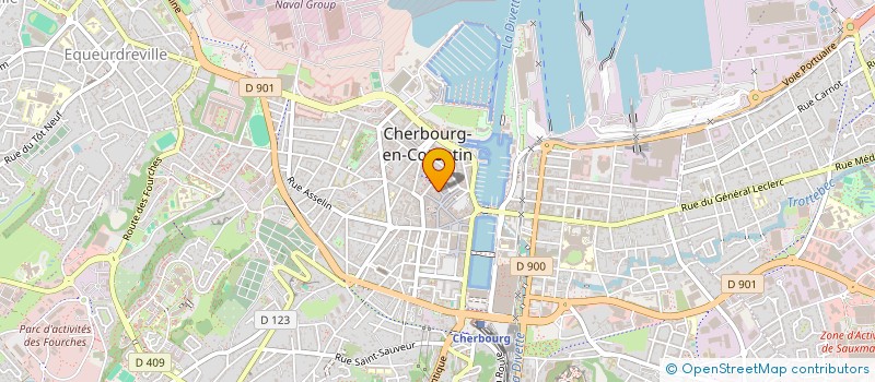 localisation de l'entreprise SCI DAVISSEAU IMMO à CHERBOURG-EN-COTENTIN